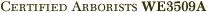Certified Arborists WE3509A